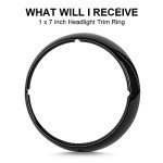 7" Motorcycle Headlight Trim Ring for Touring Models