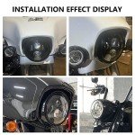 7" Motorcycle Headlight Trim Ring for Touring Models