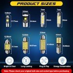 42PCS Bright LED Car Interior Light Bulb Kit