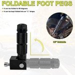 XITUADDA M8 Foldable Aluminum Motorcycle Footpegs