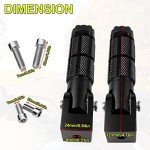 XITUADDA M8 Foldable Aluminum Motorcycle Footpegs