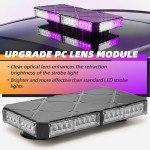12" Magnetic Roof Top Strobe Light for Vehicles