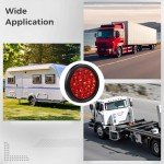 20 Pcs Waterproof 4" Round LED Trailer Lights