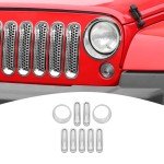Jeep JK Front Grille Inserts & Headlight Trim Rings