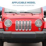 Jeep JK Front Grille Inserts & Headlight Trim Rings