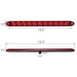 LED Red Trailer Brake Light Bar, 2 Pack