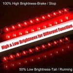 LED Red Trailer Brake Light Bar, 2 Pack