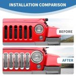 Jeep JK Front Grille Inserts & Headlight Trim Rings