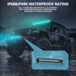 4WDKING RGB Offroad LED Lights with App Control