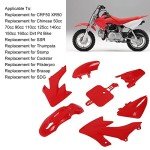 Dirt Bike Plastic Fairing and Fender Kit Upgrade