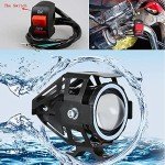 3000LM LED Motorcycle Headlight with Angel Eyes