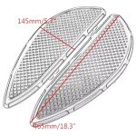 Chrome Motorcycle Footboards for Harley Touring Bikes