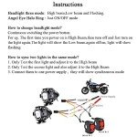 3000LM LED Motorcycle Headlight with Angel Eyes