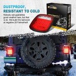 Partsam 2x 16 LED Red/White Tail Light Lamps