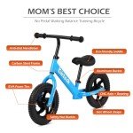 Birtech 12-Inch Balance Bike for Toddlers - Light Blue