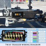 7 Way Trailer Junction Box - Weatherproof & Color Coded