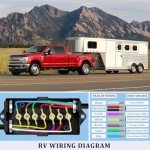 7 Way Trailer Junction Box - Weatherproof & Color Coded