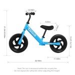 Birtech 12-Inch Balance Bike for Toddlers - Light Blue