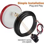 4-Inch LED Trailer Tail Lights - 4-Pack