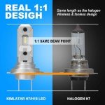 KIMLATAR H7 Super Bright Xenon Fog Light Bulbs