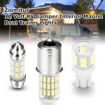 4-Pack LED RV Refrigerator Light Bulbs 41mm