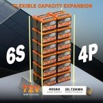 Enjoybot 12V 100Ah LiFePO4 Lithium Battery Pack