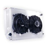 LUXERAD Aluminum Radiator with Fan for Mustangs