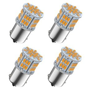Amber LED 1156 Bulbs for Cars - 4 Pack