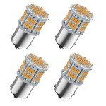 Amber LED 1156 Bulbs for Cars - 4 Pack