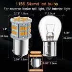 Amber LED 1156 Bulbs for Cars - 4 Pack