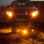 Amber LED 1156 Bulbs for Cars - 4 Pack