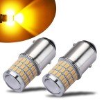 iBrightstar Amber LED Turn Signal Bulbs, 2 Pack