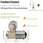 iBrightstar Amber LED Turn Signal Bulbs, 2 Pack