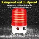 Red LED Rotating Warning Light with Buzzer