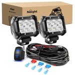 Nilight 2PCS 18W LED Off Road Light Bar