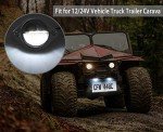 2PCS Waterproof 3LED License Plate Lights - Silver