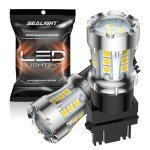 SEALIGHT White LED Bulbs for Car Lights - 2 Pack