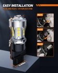 SEALIGHT White LED Bulbs for Car Lights - 2 Pack