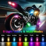 Magnetic Rechargeable LED Strobe Lights - 4 Pack