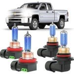 Ultra Bright Halogen Headlight Bulbs for Chevy Silverado