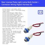Rear License Plate Light Connector Kit for Ford
