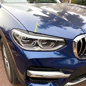Stylish Gloss Black Headlight Trims for BMW X3/X4