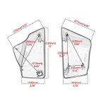 Honda Shadow VT1100 Fairing Battery Covers (Glossy Black)