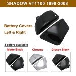 Honda Shadow VT1100 Fairing Battery Covers (Glossy Black)