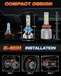 FAHREN H11 H8 H9 LED Fog Light Bulbs