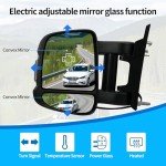 Extended Long Arm Left Side Mirror for Ram Promaster