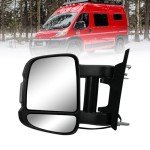 Extended Long Arm Left Side Mirror for Ram Promaster