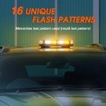 LINKITOM 48 LED Magnetic Strobe Light for Vehicles