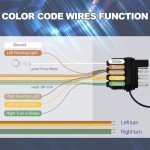 WALSIO 26FT 4-Pin Trailer Wiring Harness Kit
