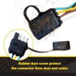 WALSIO 26FT 4-Pin Trailer Wiring Harness Kit